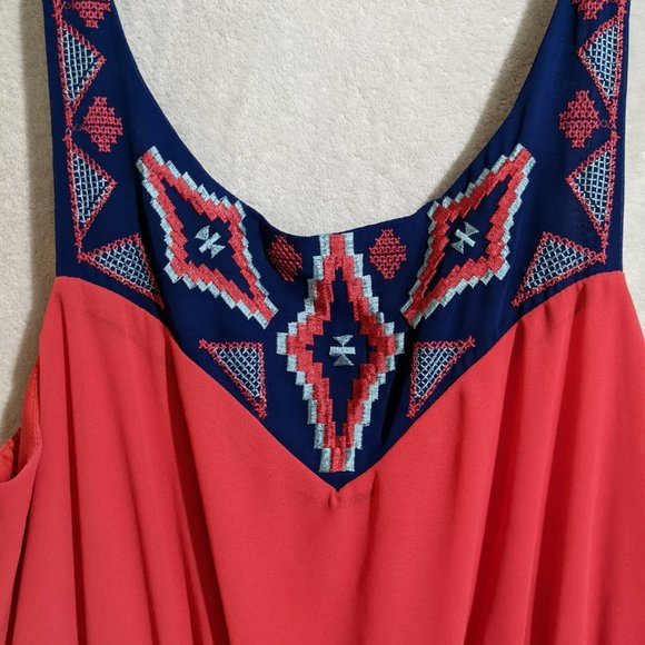 Takara Maxi Dress Pink and Blue - Picture 2 of 6